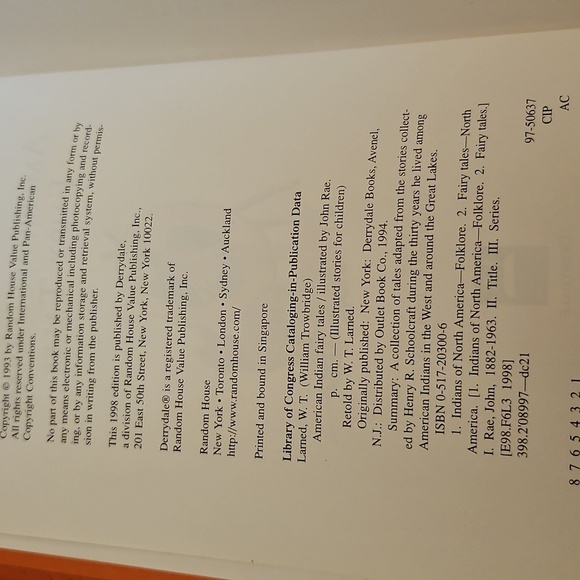 American Indian Fairy Tales Illustrated John Rae Hardback 1998 Edition - Picture 4 of 8